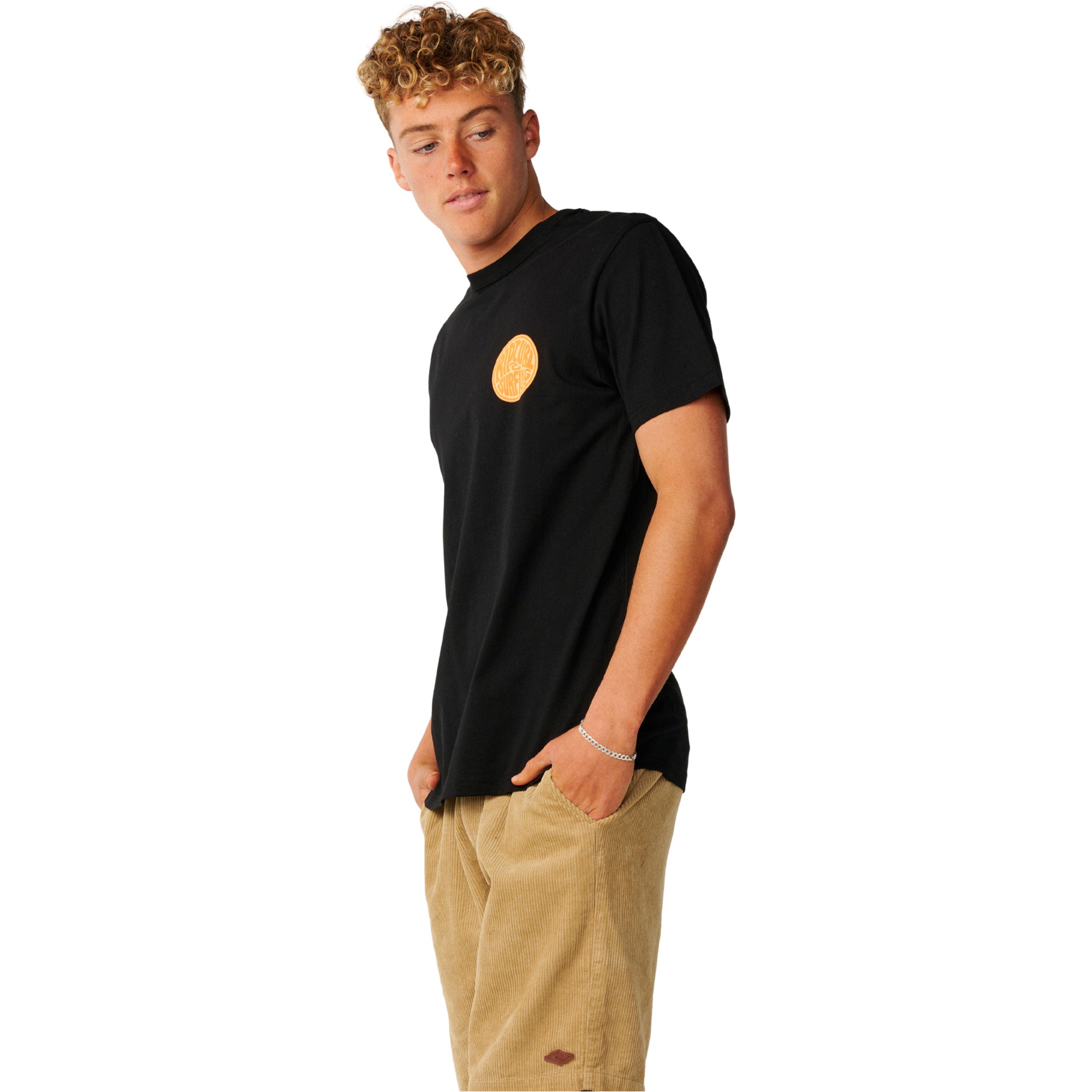 2026 Rip Curl Mens Streamline Chest Logo T-Shirt 13KMTE - Black